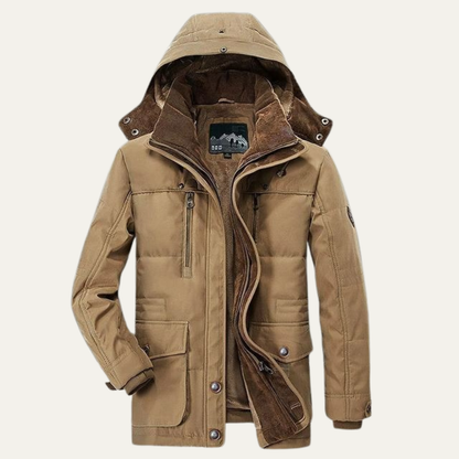 Men’s Textured Diamond Pattern Bomber Jacket