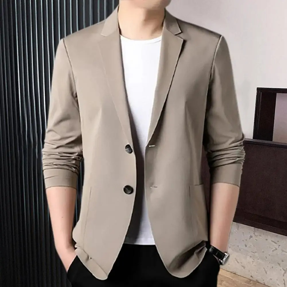 Slim Fit Men's Classic Two Button Blazer Jacket