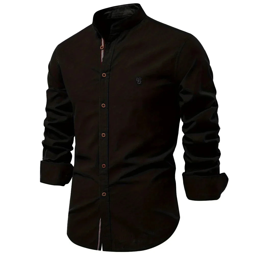 Classic Fit Long Sleeve Mens Button Down Shirt