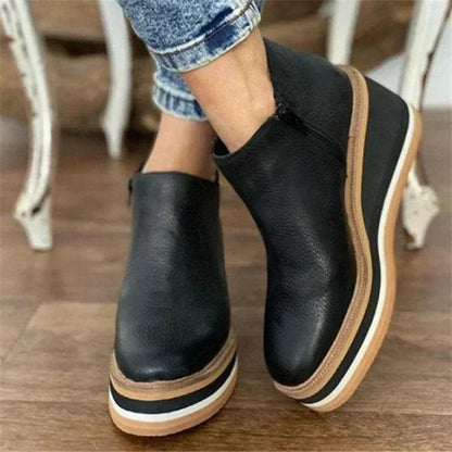 Isla Ankle-Length Chelsea Boots | Platform Layered Sole Chelsea Boots