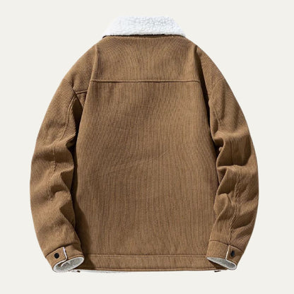 Men’s Corduroy Shearling Lined Trucker Jacket
