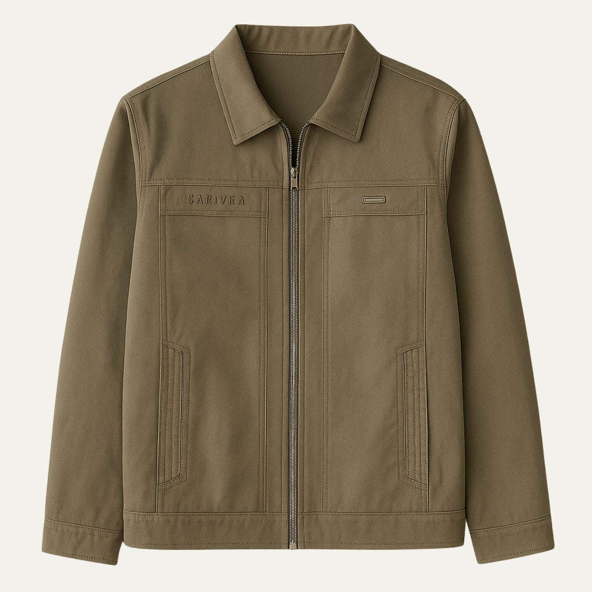 Men’s Casual Zip Front Shirt Jacket
