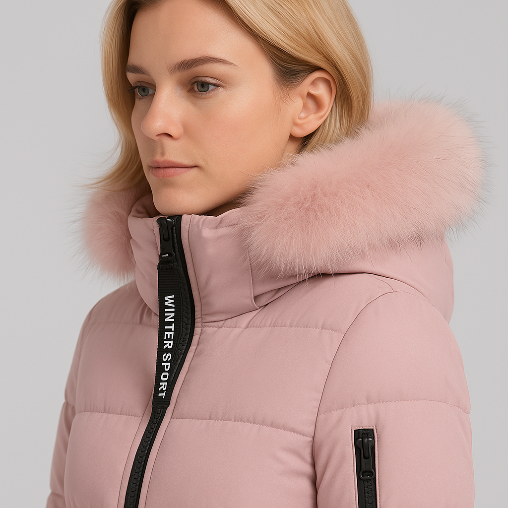 Alexis | Puffer Coat - Oversized Quilted Winter Outerwear with Fur Hood for Women