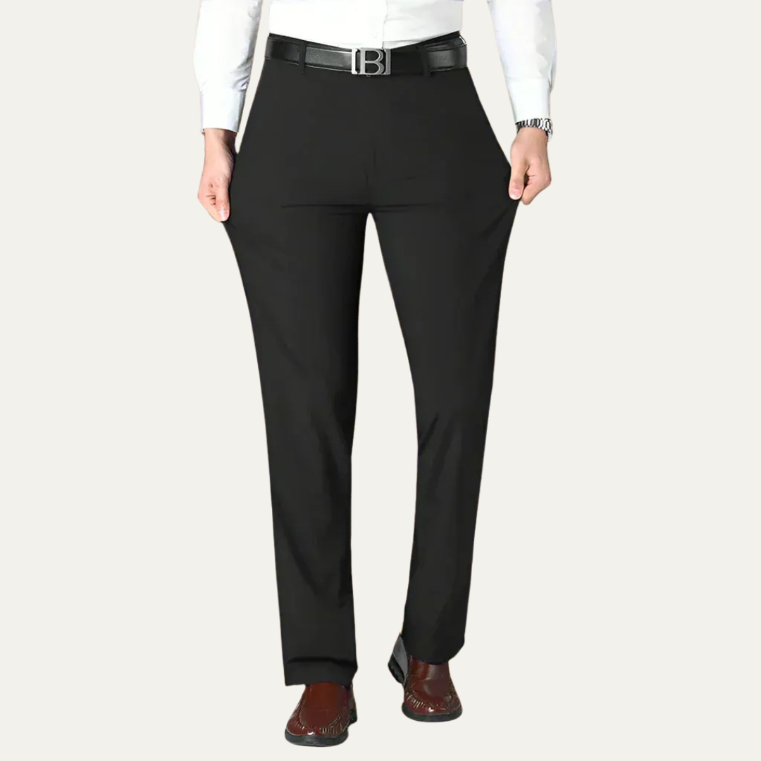 Men’s Straight Leg Tailored Dress Trousers