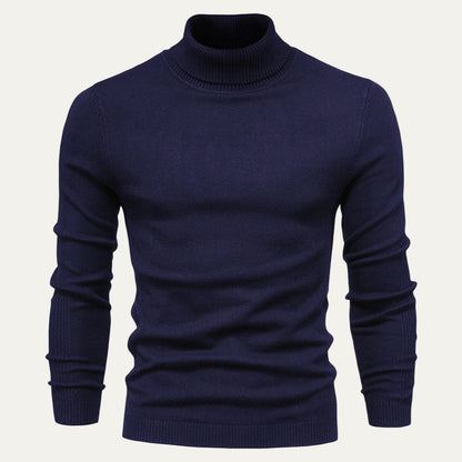 Men’s Modern High Collar Turtleneck Sweater