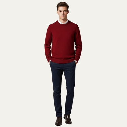 Men’s Short Sleeve Waffle Knit Crew Neck Top