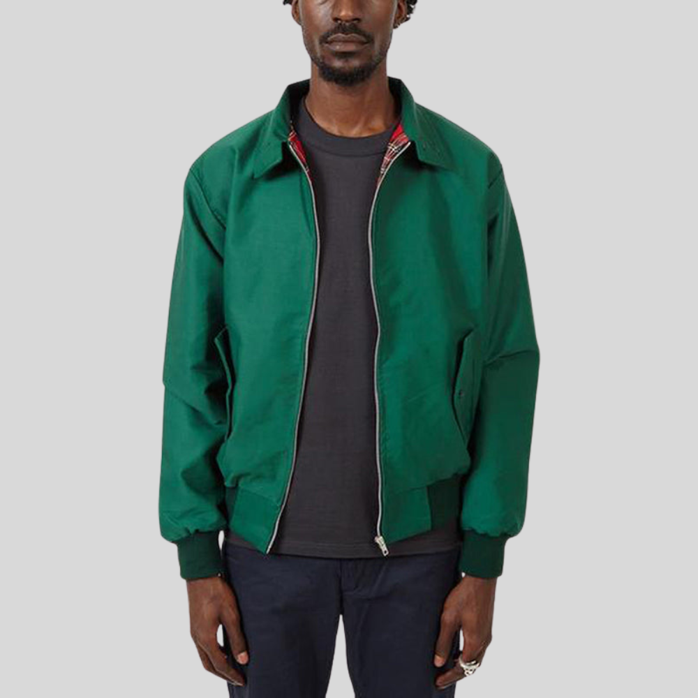 Men’s Classic Zip Front Harrington Jacket