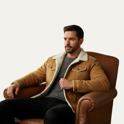 Men’s Shearling Lined Trucker Jacket