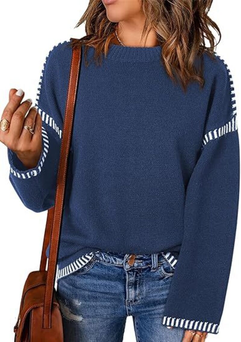 Warm Winter Colorful Knit Sweater - BritishElegance
