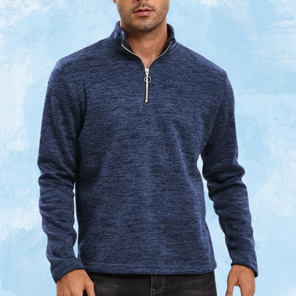 Warm Men's Half-zip Fleece Sweater