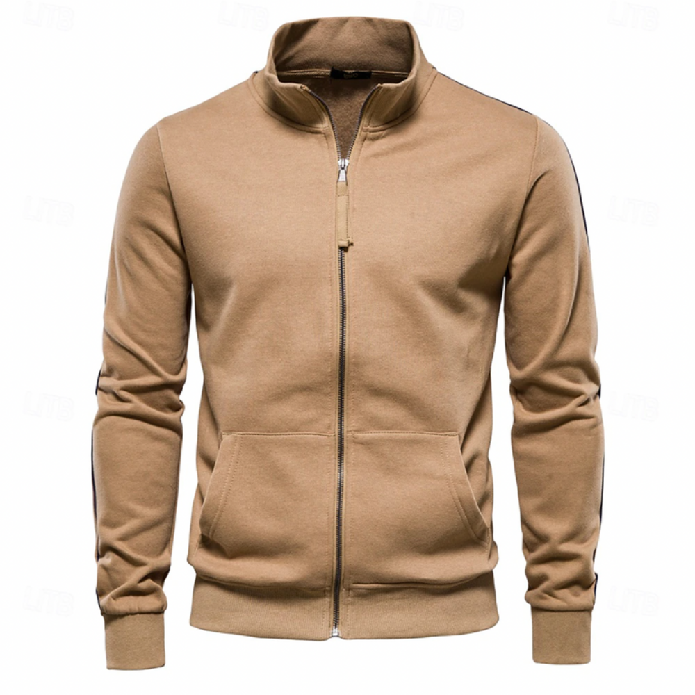 Men’s Stripe Sleeve Track Jacket