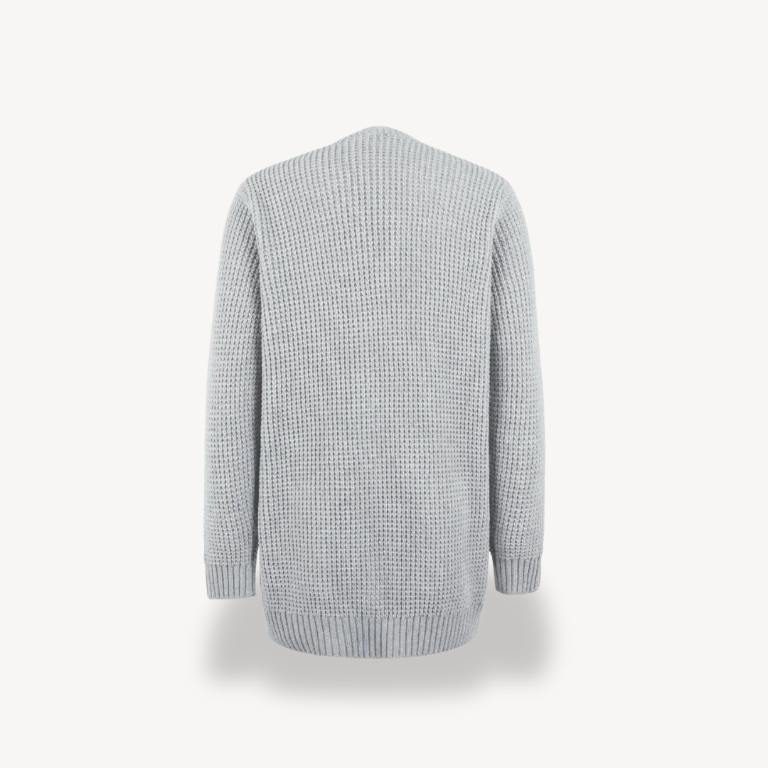 Ribbed Knit Cardigan with Pockets Women