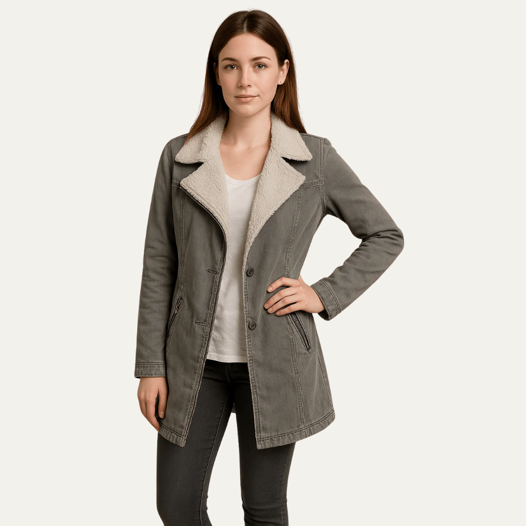 Women’s Sherpa Collar Single-Breasted Jacket
