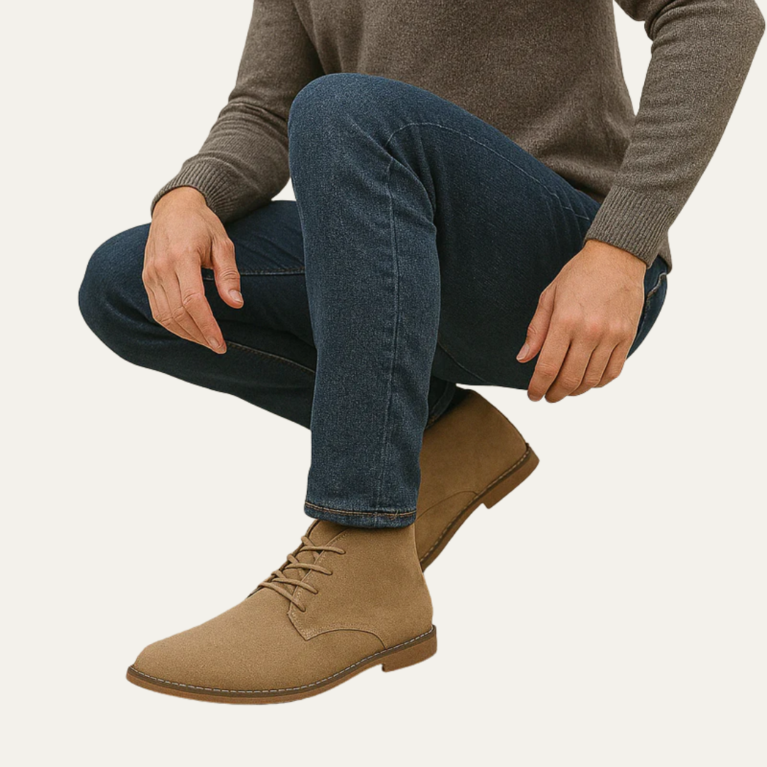 Men’s Minimalist Chukka Lace Up Boots