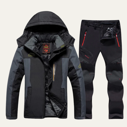 Men’s Waterproof Outdoor Jacket and Pants Hiking Suit