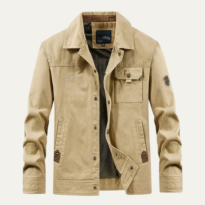 Men’s Embroidered Patch Detail Field Jacket