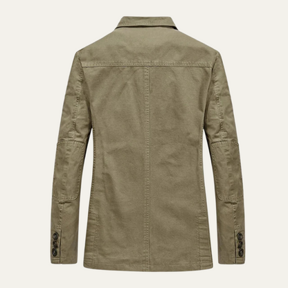 Men’s Casual Cotton Two Button Blazer