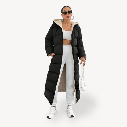 Women’s Black Hooded Puffer Coat