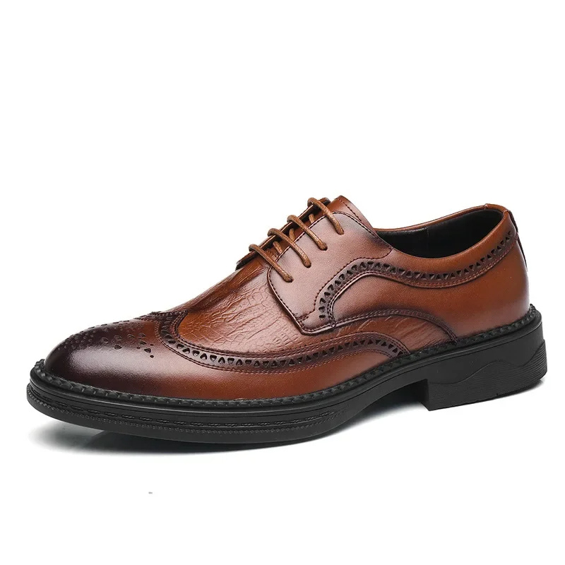 Classic Men's Vegan Leather Lace Up Shoes