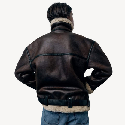 Shearling Biker Jacket for Women