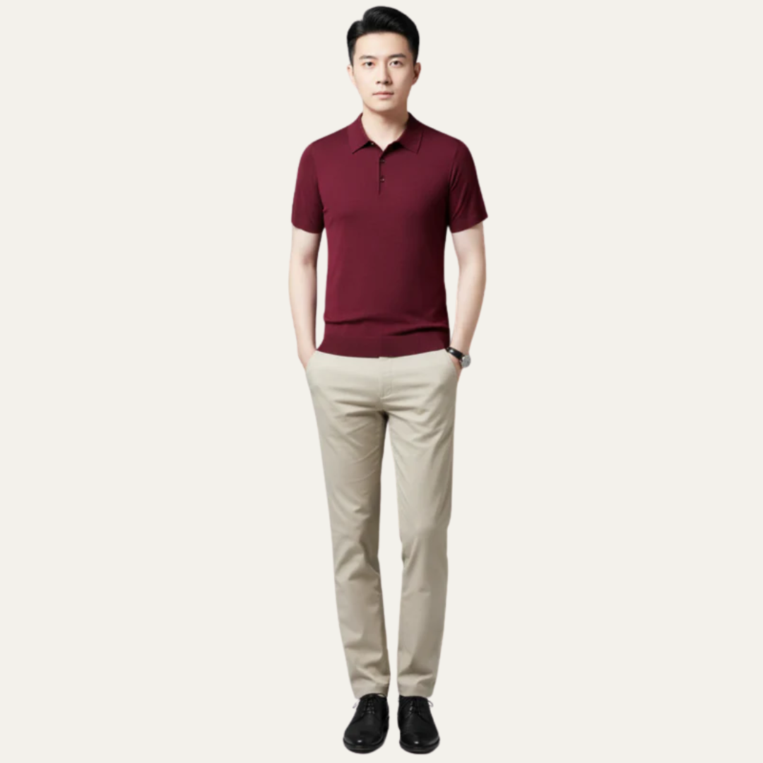 Men’s Refined Knit Polo Shirt