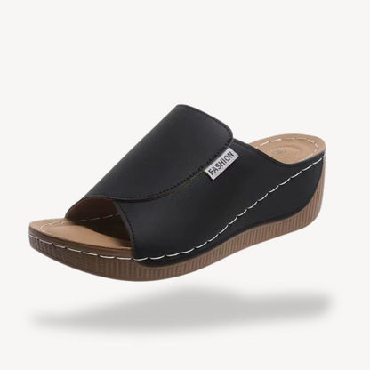 Leather Orthopedic Wedge Sandals Women