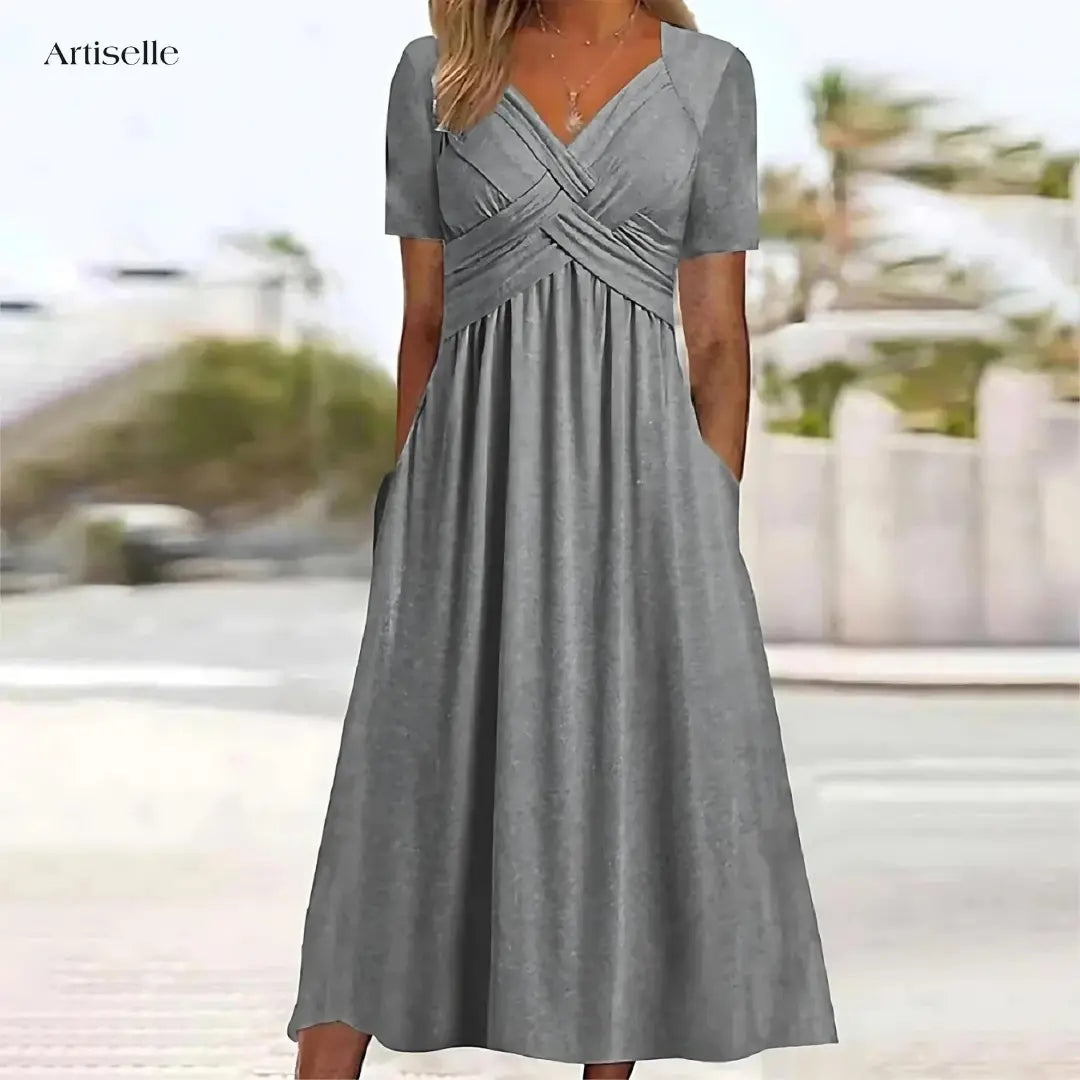 Artisella - Elegant Dress with Tummy Coverage