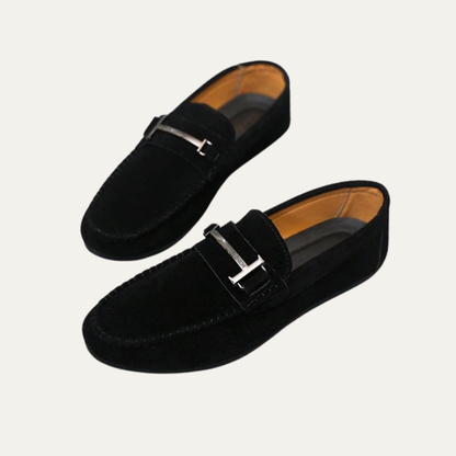 Men’s Classic Buckle Slip On Driving Loafers