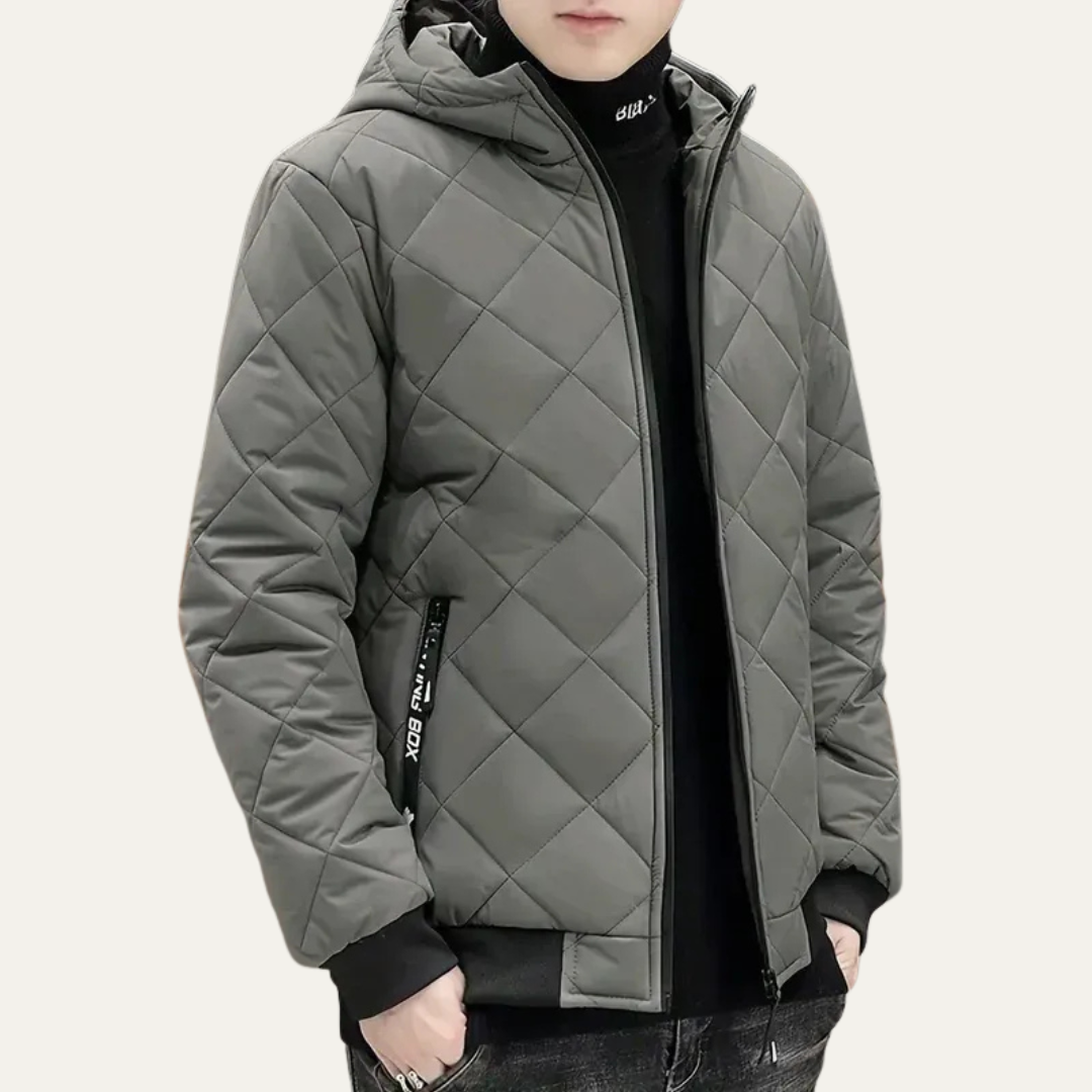 Men’s Modern Hooded Quilted Puffer Jacket