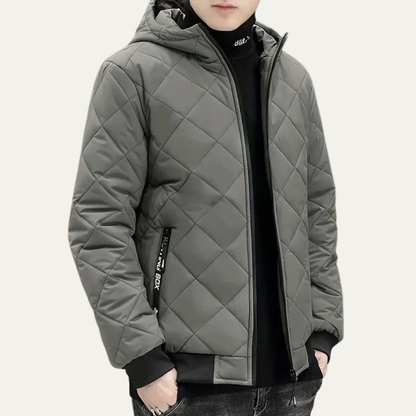 Men’s Modern Hooded Quilted Puffer Jacket