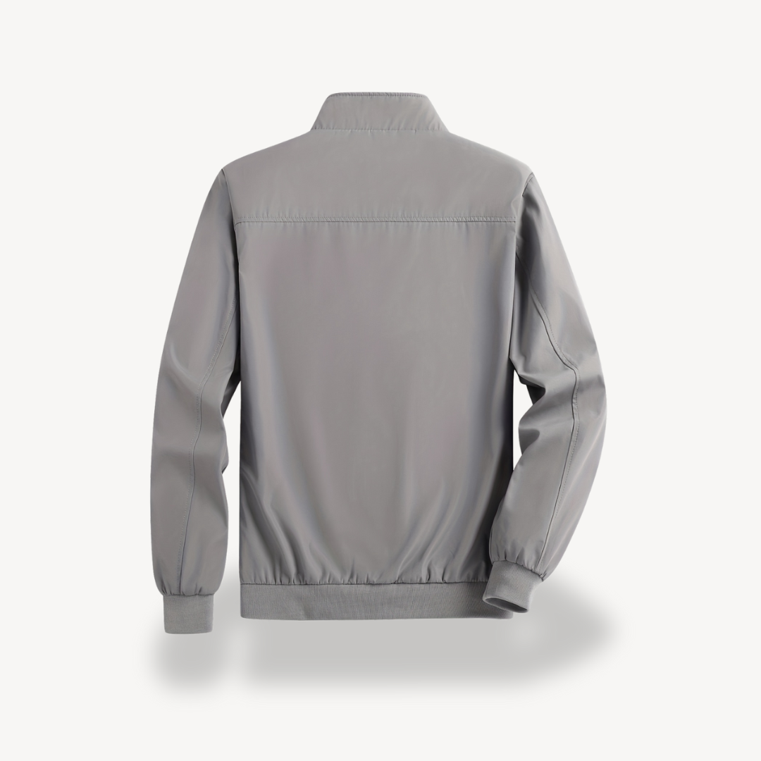 Men’s Polyester Casual Outerwear Zip Jacket