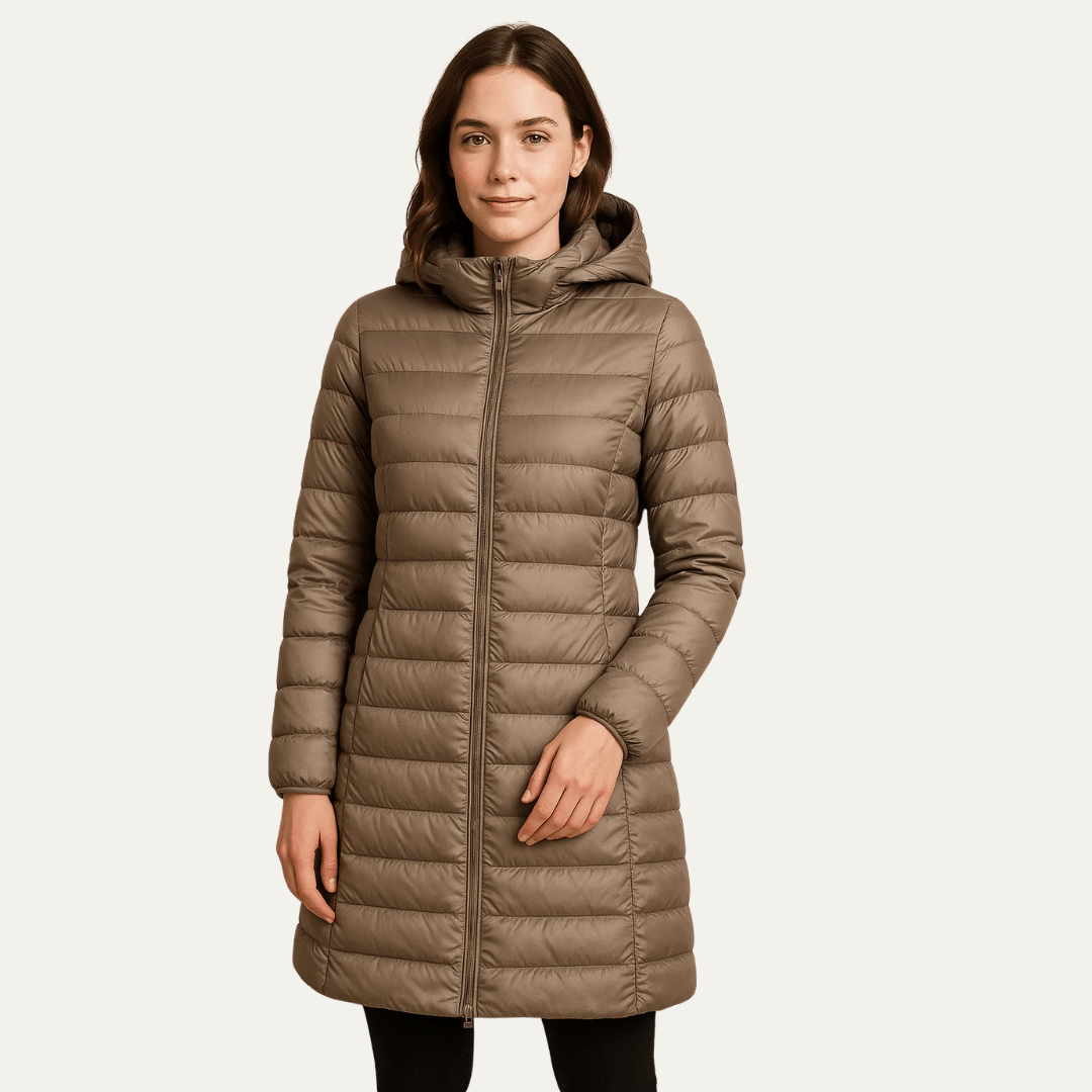 Women’s Shiny Quilted Puffer Coat