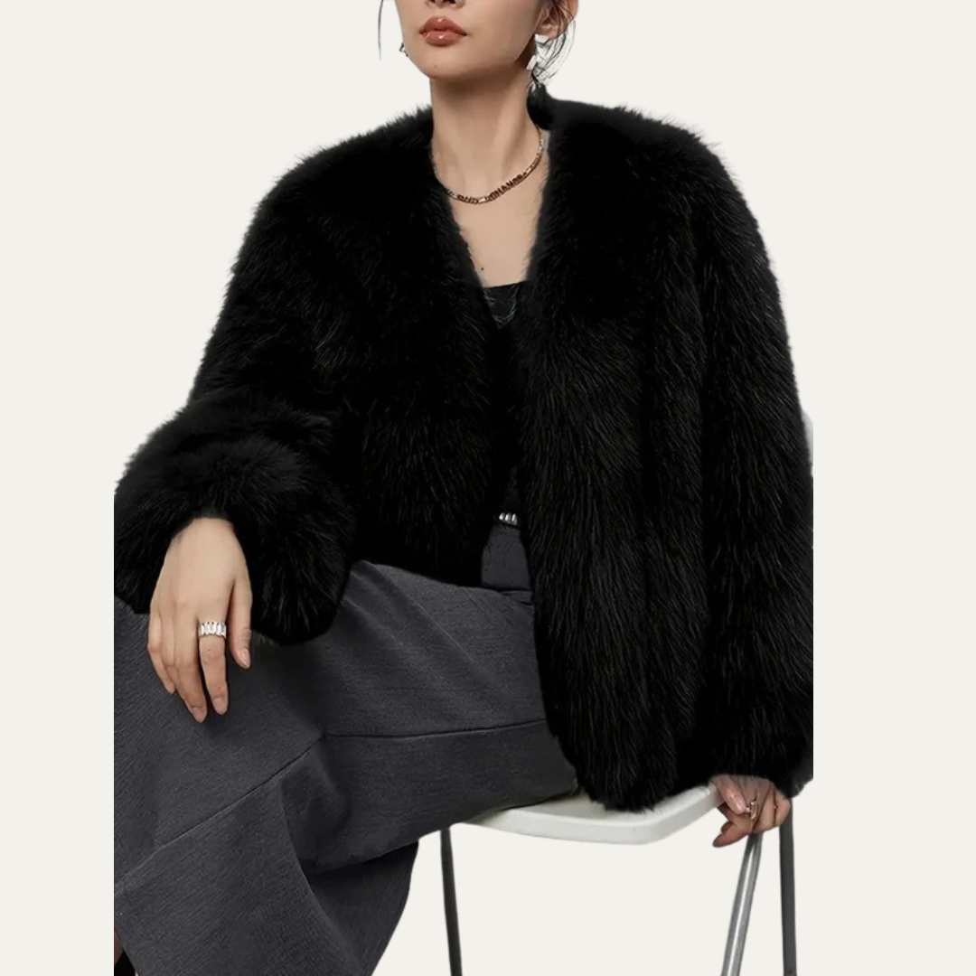 Women’s Cropped Fur Jacket