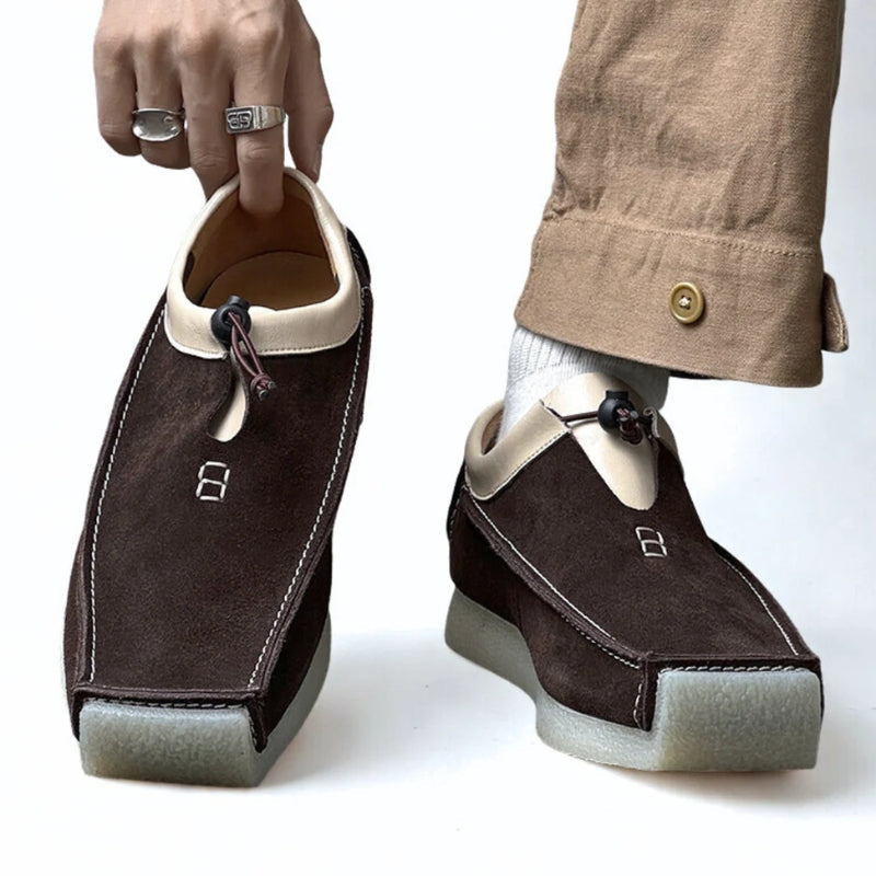 Maison ’88 | Leather Loafers – Handcrafted Slip-On Shoes with Drawstring
