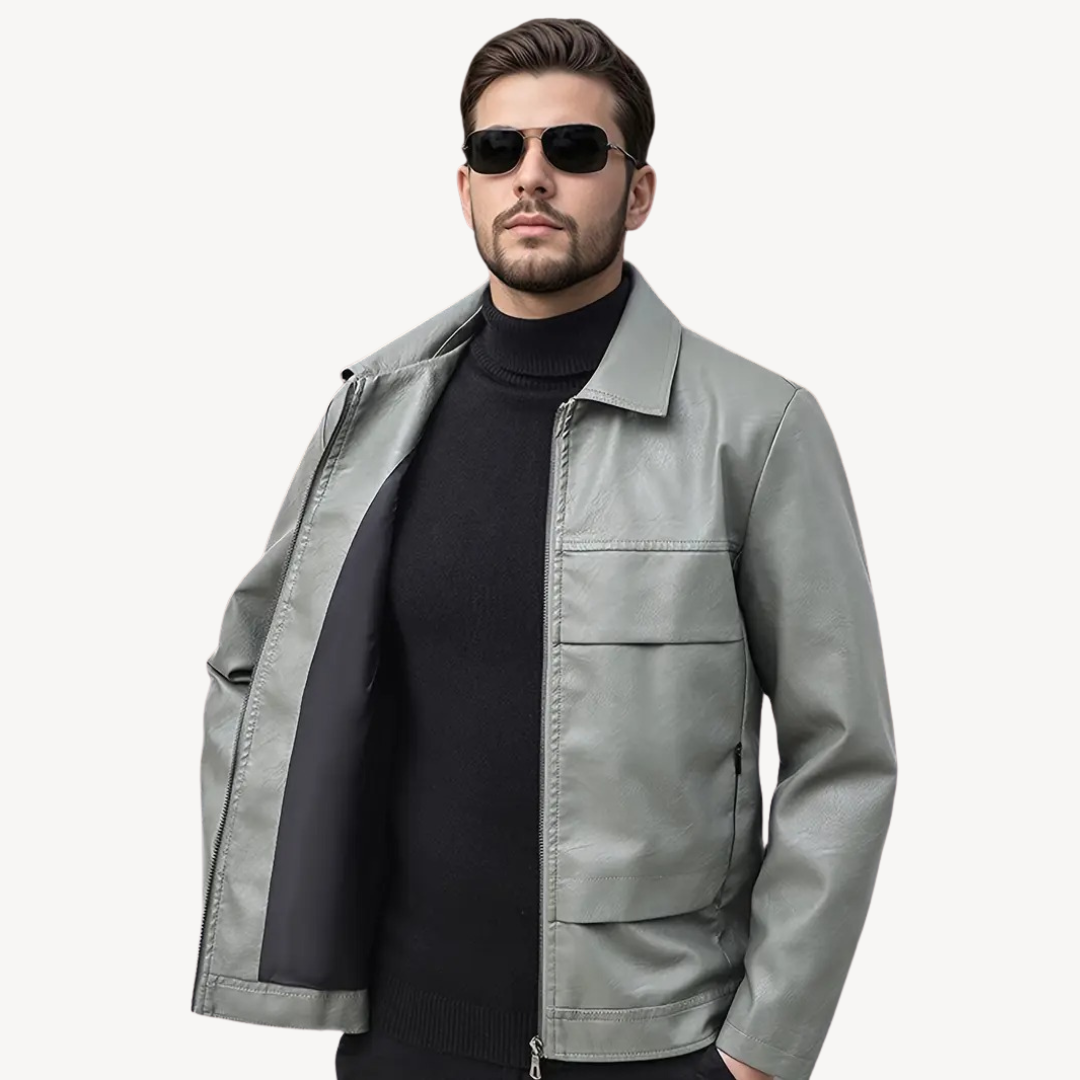 Men's Faux Leather Jacket