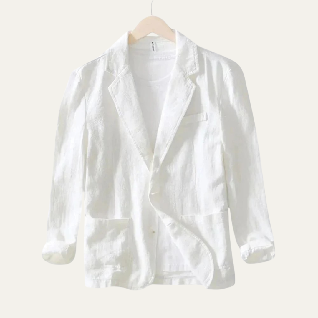 Men’s Lightweight Linen Style Casual Blazer