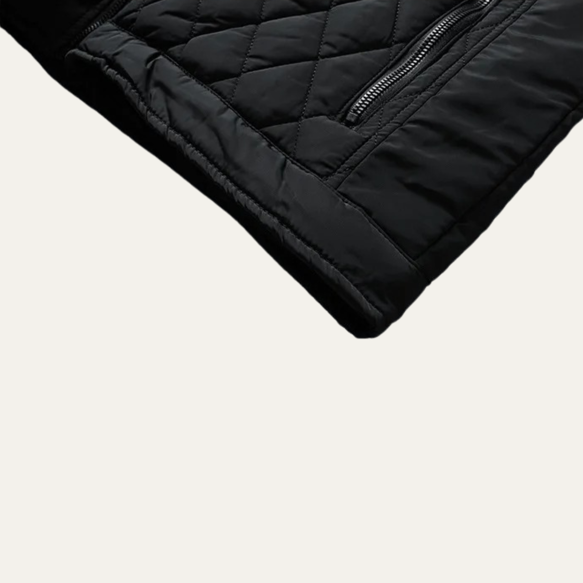Men’s Diamond Quilted Moto Style Jacket