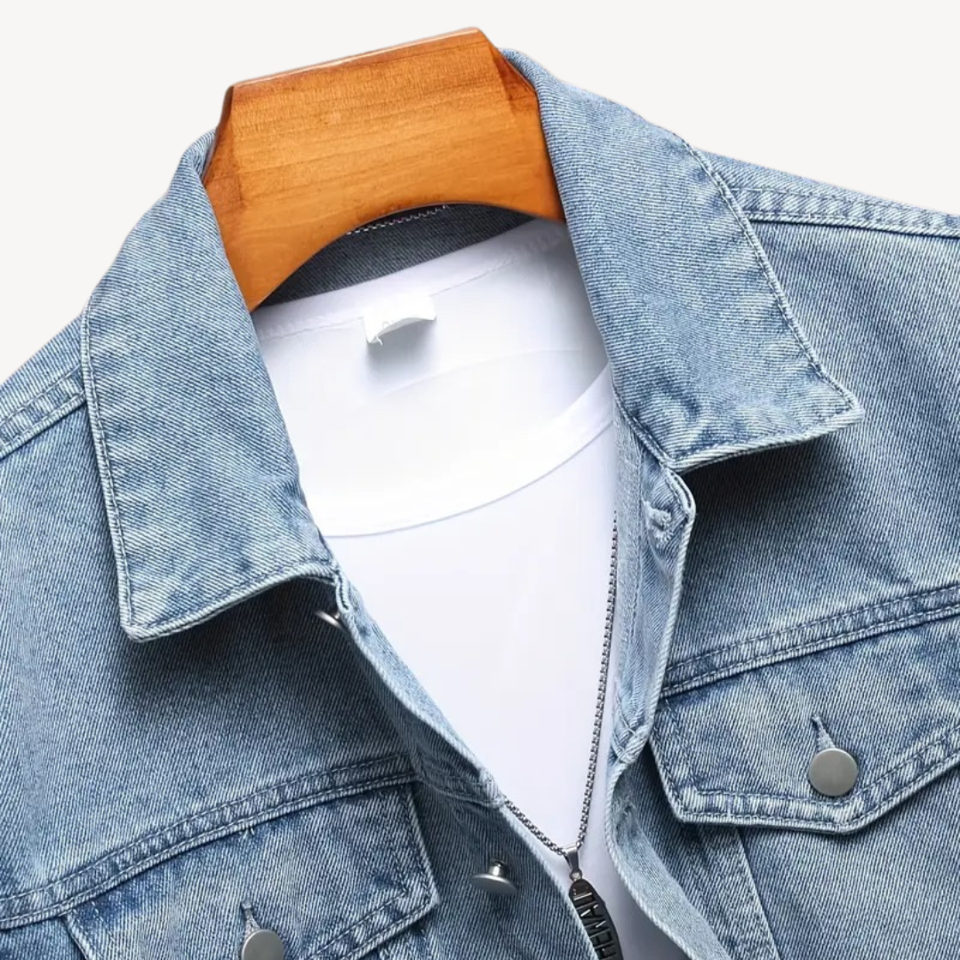 Light Blue Denim Jacket for Men