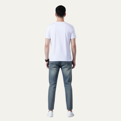 Men’s Slim Straight Vintage Denim Pants