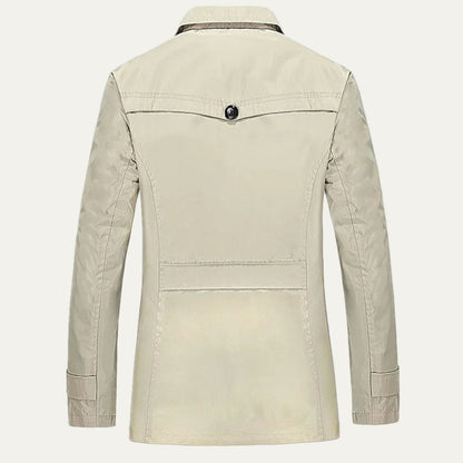 Men’s Single Breasted Mid Length Trench Coat