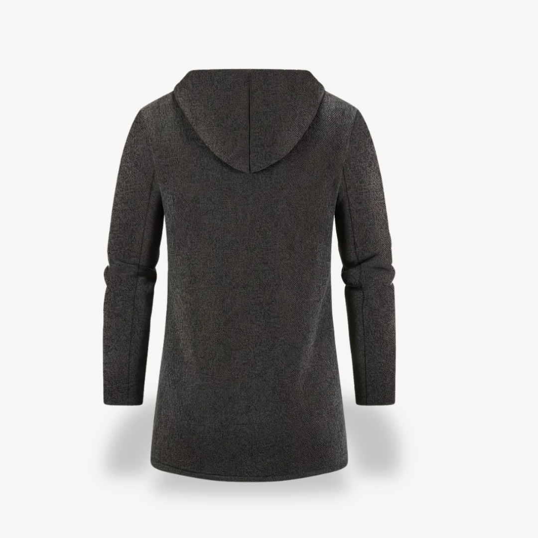 Fleece Hooded Cardigan Jacket Men