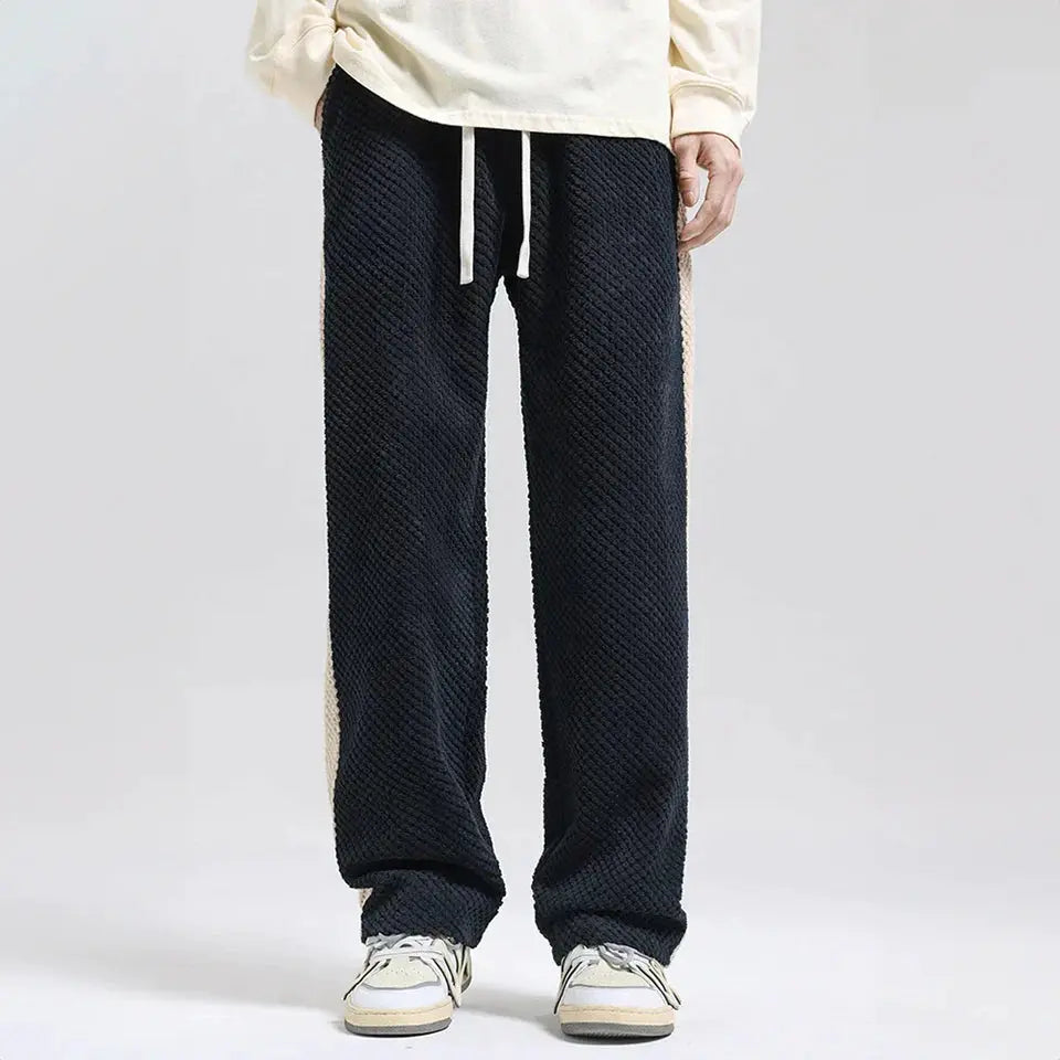 Ludovic - Hype embossed corduroy jogging pants
