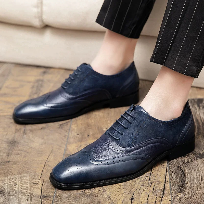 Classic Vegan Leather Oxfords for Men - BritishElegance