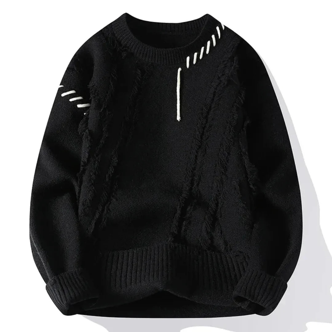 Men's Casual Sweater | Ribbed