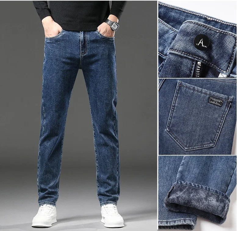 Warm Insulated Winter Jeans for Women - BritishElegance