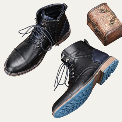 Men’s Textured Slip On Croc Pattern Ankle Bootie