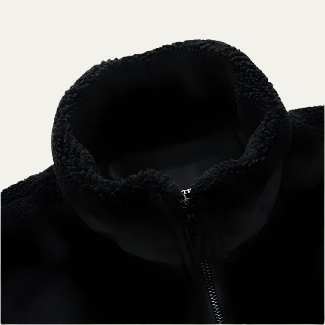 Men’s Textured Sherpa Fleece Jacket