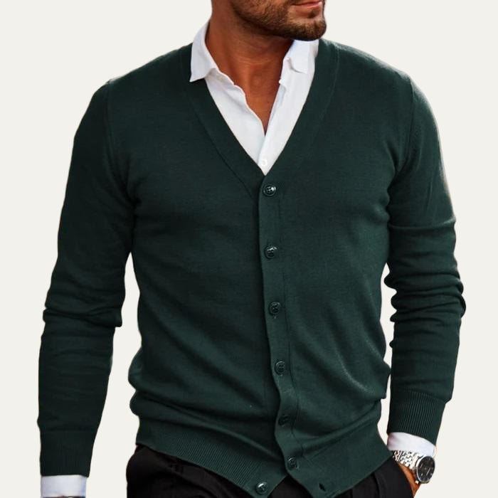 Men’s Classic Button Front Cardigan
