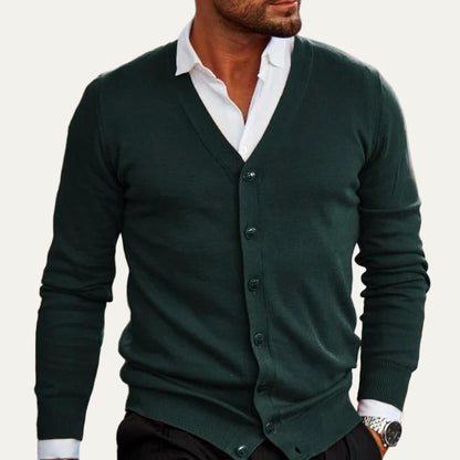 Men’s Classic Button Front Cardigan