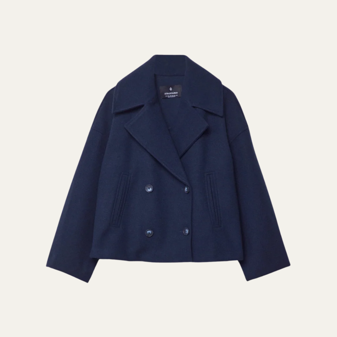 Women’s Timeless Chunky Cropped Peacoat